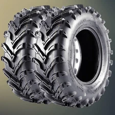 25x10-12 ATV Tires 6Ply 25x10x12 UTV Tires 25 10 12 All Terrain Heavy Duty Set 2