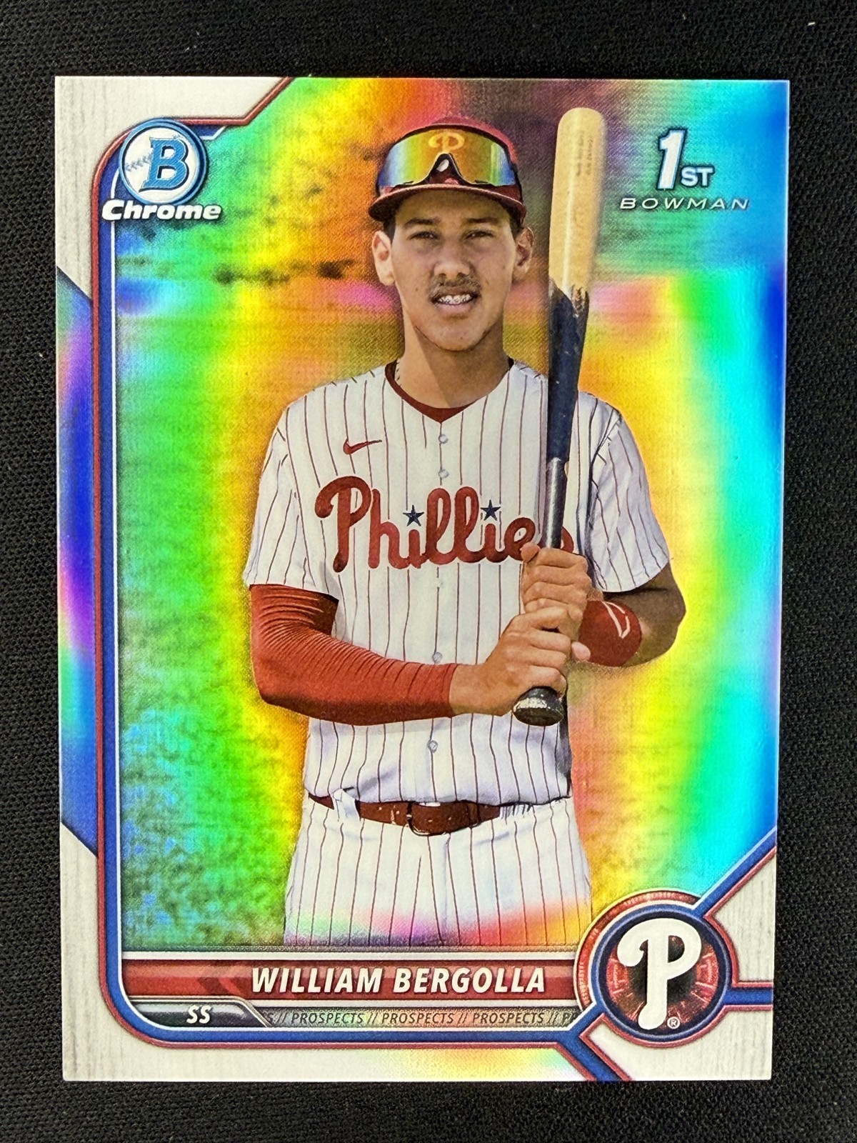 2022 Bowman Chrome - Prospects William Bergolla #BCP-159 Refractor /499 (RC)