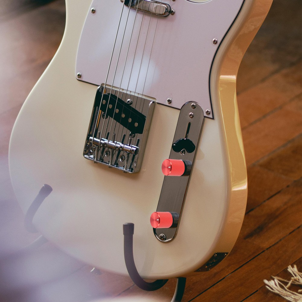 4 Pcs Aluminum Potentiometer Knob Electric Guitar Tone Replacement