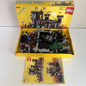 Lego Black Monarch's Castle 6085 Black Knights 100% Complete Set with Box 1988