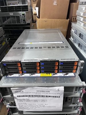 Supermicro 4 Node Server  12x U.2 NVME Bays X11DPT-B Total 8x 16C 256GB DDR4 RAM