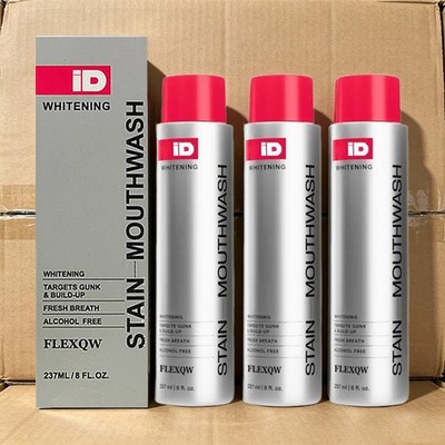 Mouthwash ID Stain 1-3 Pack - Aufhellen und Entfernen, Peroxidspülung Neu