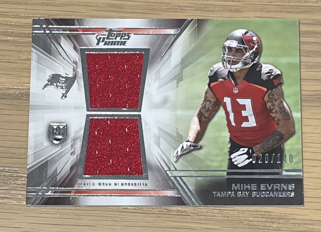 Mike Evans Topps Prime Dual Relics #DRME Base