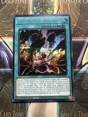 *** DECEPTION OF THE SINFUL SPOILS *** PRISMATIC SECRET RARE MP25-EN113 YUGIOH