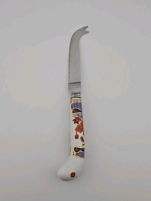 Regent Sheffield England Stainless Steel Cheese Knife With Floral Handle