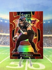2025 Panini Select Evan Brown Red Prizm 131/149 Cardinals #25