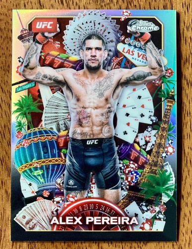 Alex Pereira #TNS-10 2025 Topps Chrome UFC Titans card