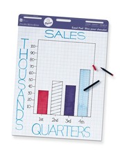 Pacon Easel Pad, 27"X34", 1" Cross Section, 50 Sheets, 4 Pads Per Case