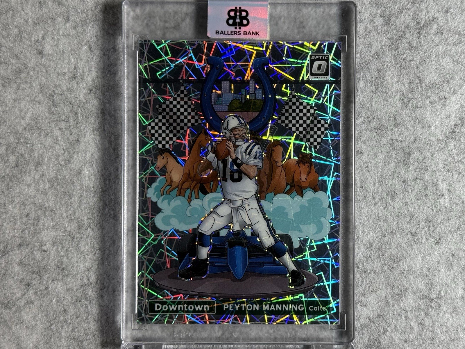 2021 PANINI DONRUSS OPTIC DOWNTOWN! PEYTON MANNING #DT18 COLTS SSP