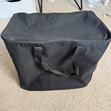 Thirty-One Zip-Top Organizing Utility Tote 14"x15" Black Handles Storage Logo 31