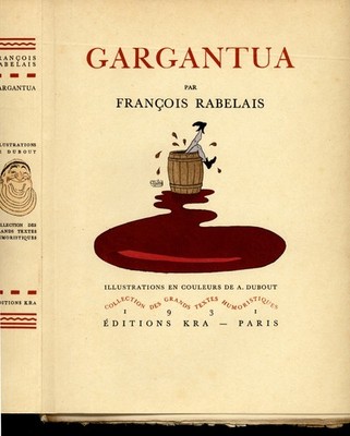   1931 Albert Dubout François Rabelais GARGANTUA 1/30 ex Arches Originalzeichnung