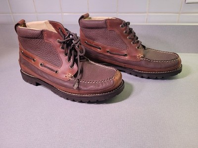 LL Bean Allagash Mens Size 10.5 Moc Toe Chukka Boots Brown Bison Leather LL BEAN Men main image 2