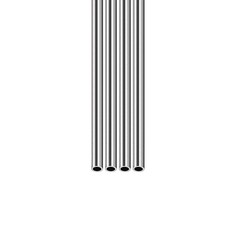 4Pack 7mmx1mmx250mm(ODxWall TxL) 304 Stainless Steel Tube Polished Metal Tubing
