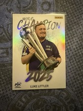 Luke Littler First Edition World Champion 2025 CHAMP-14 Card Base Panini PDC