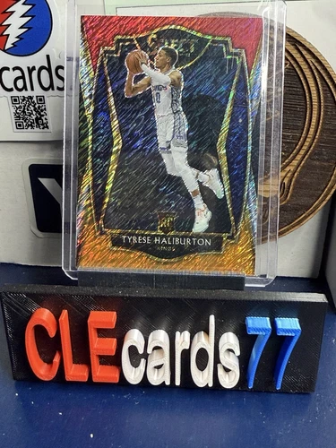 2020-21 Panini Select - Premier Level Tyrese Haliburton #189 Red White Orange...