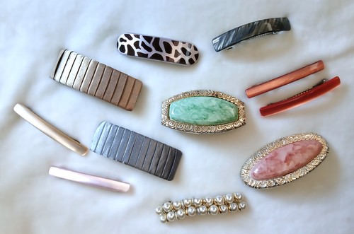 Lovely Lot of 11 Vintage 1980's 1990's  Hair Barrettes Clips