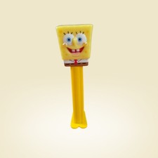 Yellow SpongeBob Squarepants Footed Loose Pez Candy Dispenser
