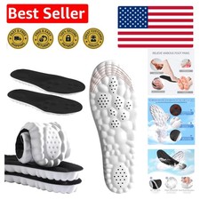 Versatile Black Memory Foam Insoles 7-11 - Ideal for Sports, Work  Everyday Use