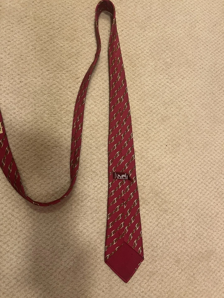 Corbata de seda Hermès vintage Foto 3 de 4