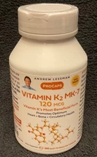 Andrew Lessman Vitamin K2 MK-7 Procap 120 MCG 360 Capsules Heart Bone NEW SEALED