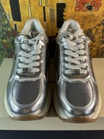 Kurt Geiger KG Louisa Silver Sneakers UK5 Metallic Trainers Platform Ladies BNWB