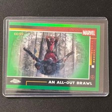 🔌IU 2025 TOPPS CHROME DEADPOOL GREEN REFRACTOR /99 AN ALL-OUT BRAWL #52