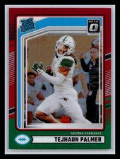Tejhaun Palmer RC Cardinals 2024 Donruss - Optic Rated Rookies Red Green #384