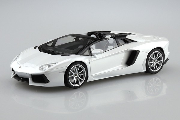 Aoshima 058664 - Lamborghini Aventador Roadster - Super Car No. 08 - 1:24-image