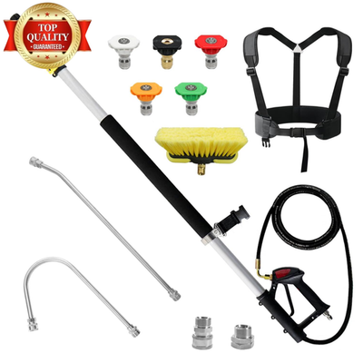 #ad Aluminum 24 FT Telescoping Pressure Washer Wand with Pressure Washer Extension.. $199.99