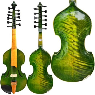 SONG Green 5×6 strings 14'' Viola d'Amore, 11 strings Violin 4/4, Good rich Sound