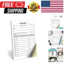 321Done Invoice Booklet, 3.4x5.5 Handheld 2-Part Carbonless, , Carbon Duplica...