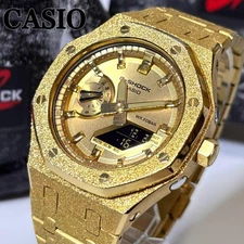 Casio G-Shock GA-2100GB-1A Digital Watch Black Resin Used G1205