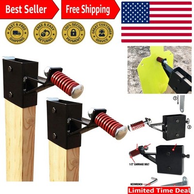 2x4 Target Hanger Kit - Adjustable Height Steel Post for Shooting Enthusiasts