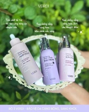 Verdi Beauty Routine Bundles 3 Products - Ampoule / Purple & Pink Sunscreens 