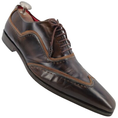 Mezlan Custom Black Leather Wingtip Brogue Oxford Shoes Men Size 11 MEZLAN HANDCRAFTED MEN main image 2