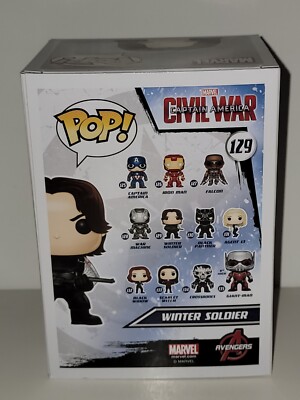 Funko Pop! Marvel Civil War Captain America Winter Soldier #129 | eBay