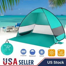Pop Up Portable Beach Canopy Sun Shade Shelter Outdoor Camping Fishing Tent Mesh