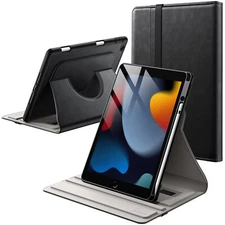 JETech Rotating Case for iPad 9/8/7 10.2-Inch, 2021/2020/2019 with Pencil Holder