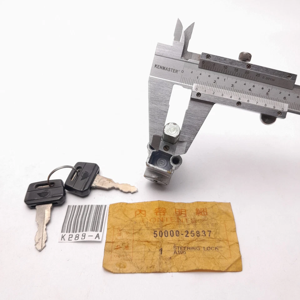 Bloqueo de dirección MayFit Suzuki A100 70 50 GP GT 100 125 RV TS100 TS90 TC90 T125 NOS Foto 4 de 4