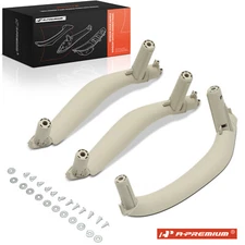 A-Premium 3x Left & Right Oyster Interior Door Pull Handle Trim Set for BMW X5