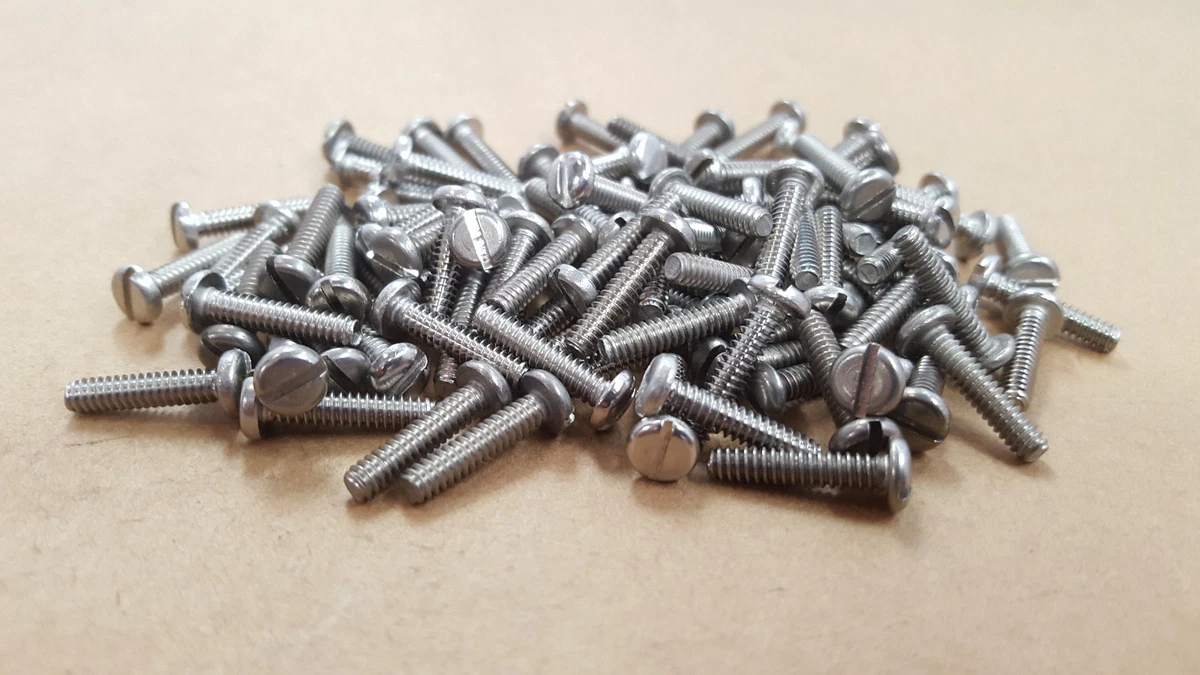 100PCS 91792A150 #6-32 X 5/8