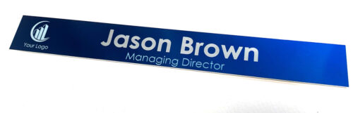 NAME ROOM DOOR SIGN PLAQUE ENGRAVED DOCTORS SURGERY OFFICE METAL ADD METAL SLOT - Picture 30 of 34