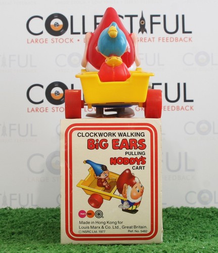 MARX - VINTAGE BIG EARS PULLING NODDY CART- WIND-UP PLASTIC *WORKS!* IN BOX🔥 - Picture 4 of 4