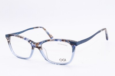 NEW OGI EVOLUTION 9245/2231 BLUE BROWN MARBLE AUTHENTIC FRAME EYEGLASSES 53-17