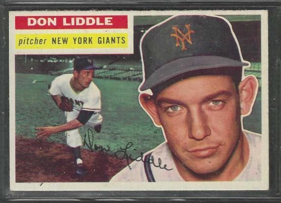 Don Liddle trading card