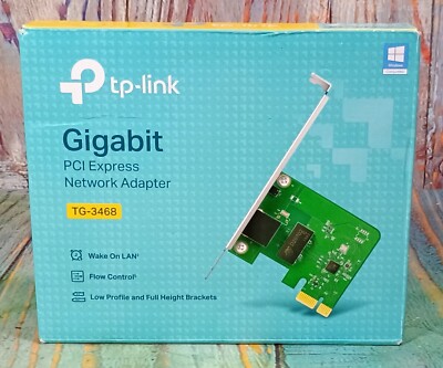 TP-Link Gigabit - PCI Express Network Adapter - TG-3468 - OPEN BOX