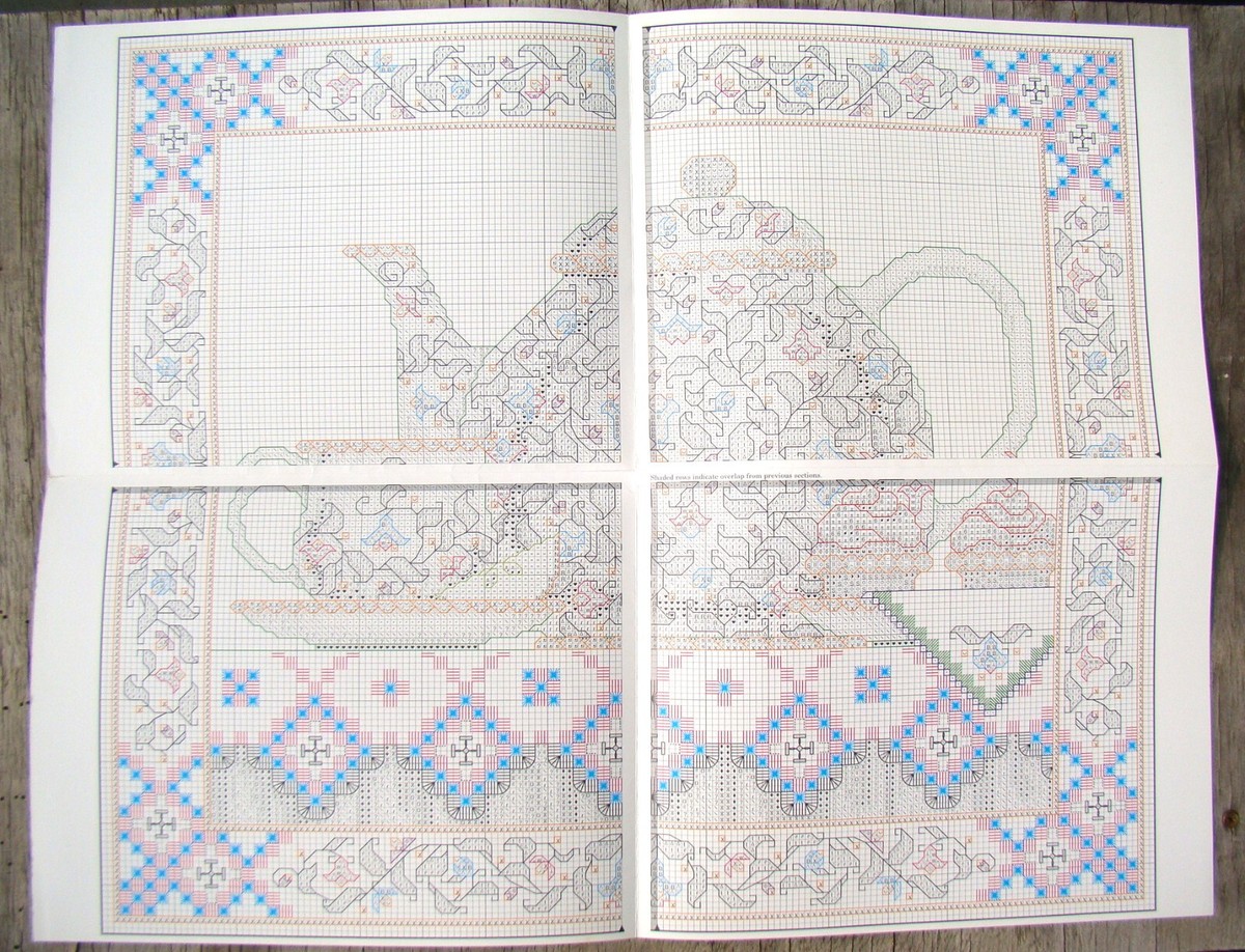 クロスステッチ　絶版洋書　テレサ・ウェンツェラー Teresa Wentzler Cross Stitch Patterns ~ Tea Fantasy Winter Winds