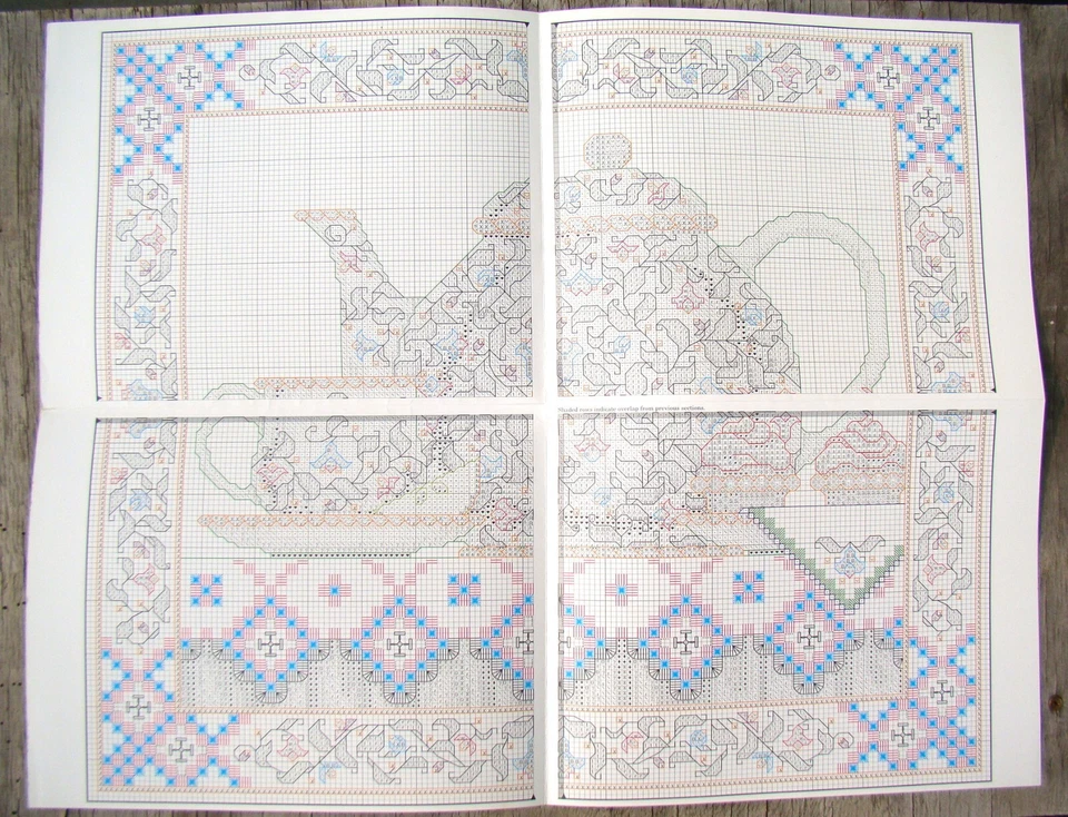 Teresa Wentzler Cross Stitch Patterns ~ Tea Fantasy Winter Winds Shalott Dragon - Image 4 of 4