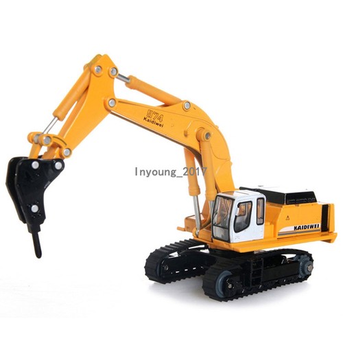 1/87 Scale Drill Excavator Construction Vehicle Diecast Tractor Toys for Kids - Picture 6 of 9