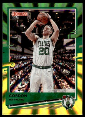 Gordan Hayward 2020-21 Panini Donruss Basketball #137 Green Yellow Laser